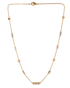 VOJ Stainless Steel Hand Crafted Rose Gold Polished Chain With Beads - Distacart