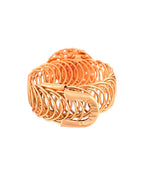 VOJ Stainless Steel Gold Polished Kundan Studded Wraparound Circular Bracelet - Distacart