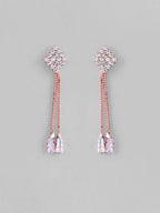 VOJ Rose Gold-Polished Butterfly Design Pendant Set