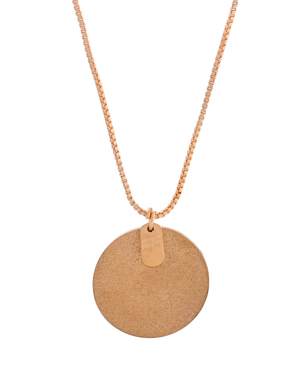 VOJ Gold Polished Chain With Circular Pendant - Distacart