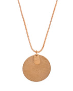 VOJ Gold Polished Chain With Circular Pendant - Distacart