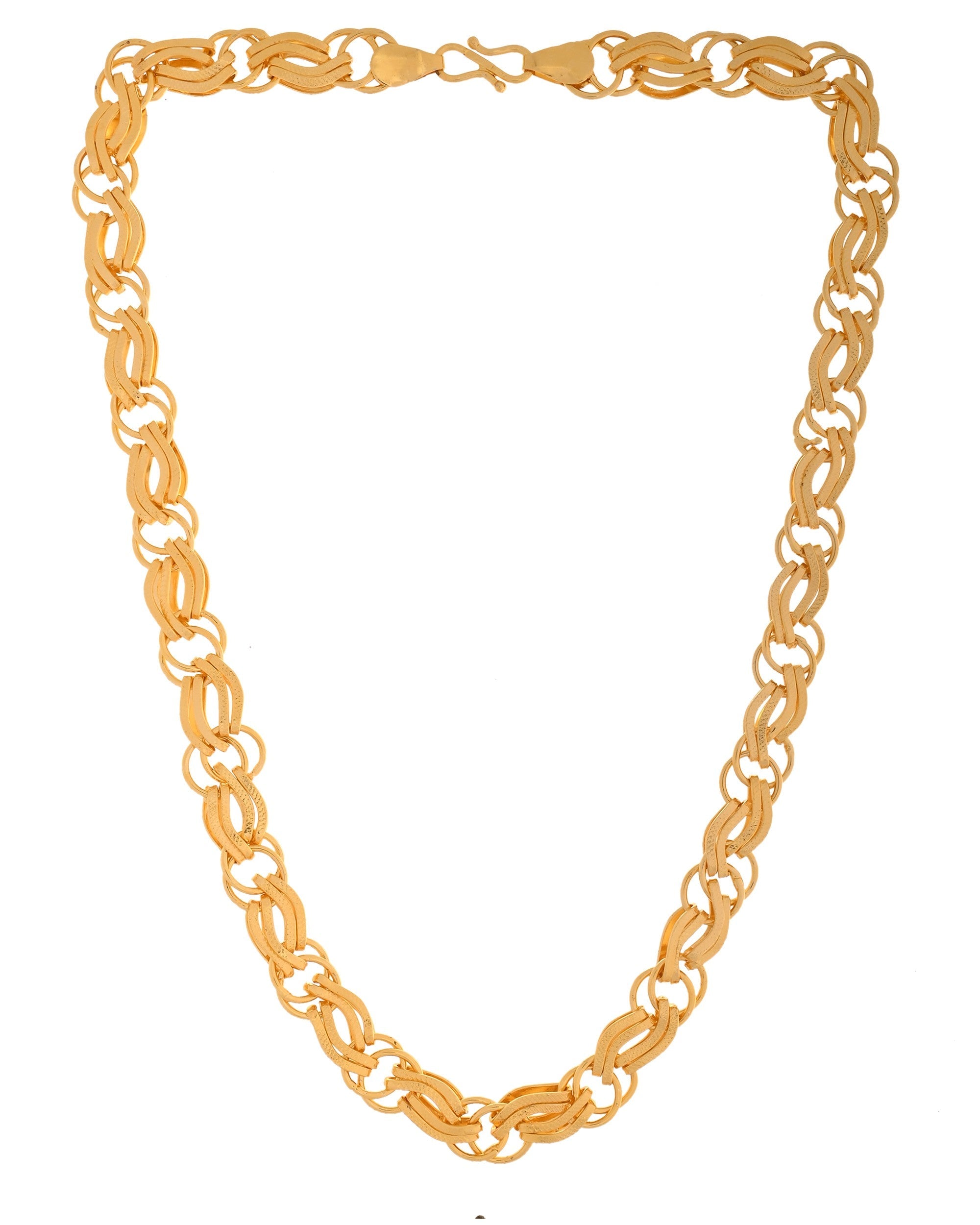 VOJ Gold Polished Stylish Stainless Steel Chain For Men - Distacart