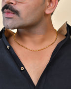 VOJ Gold Polished Designer Stainless Steel Chain For Men - Distacart