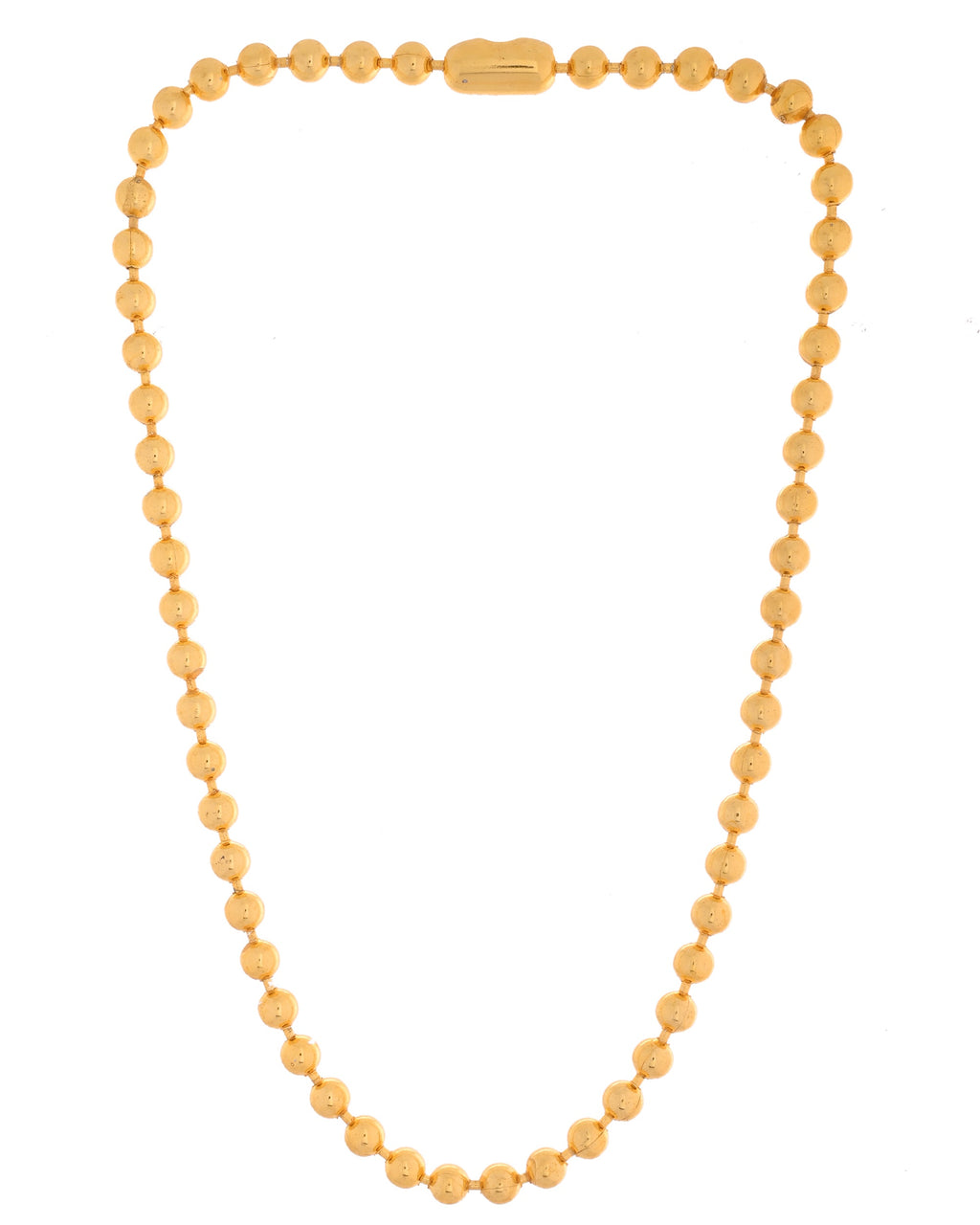 VOJ Gold Polished Ball Shaped Elegant Chain For Men - Distacart
