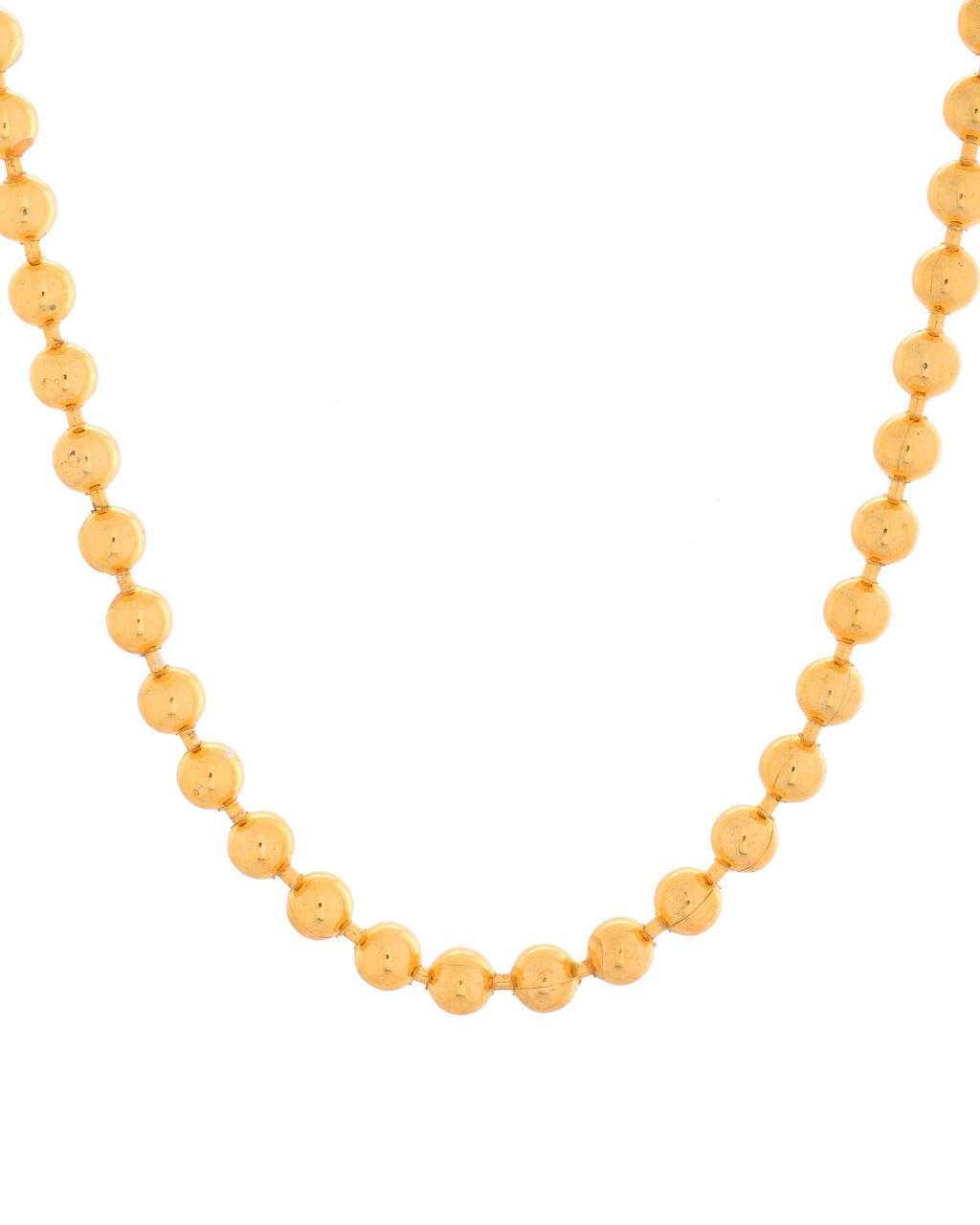 VOJ Gold Polished Ball Shaped Elegant Chain For Men - Distacart