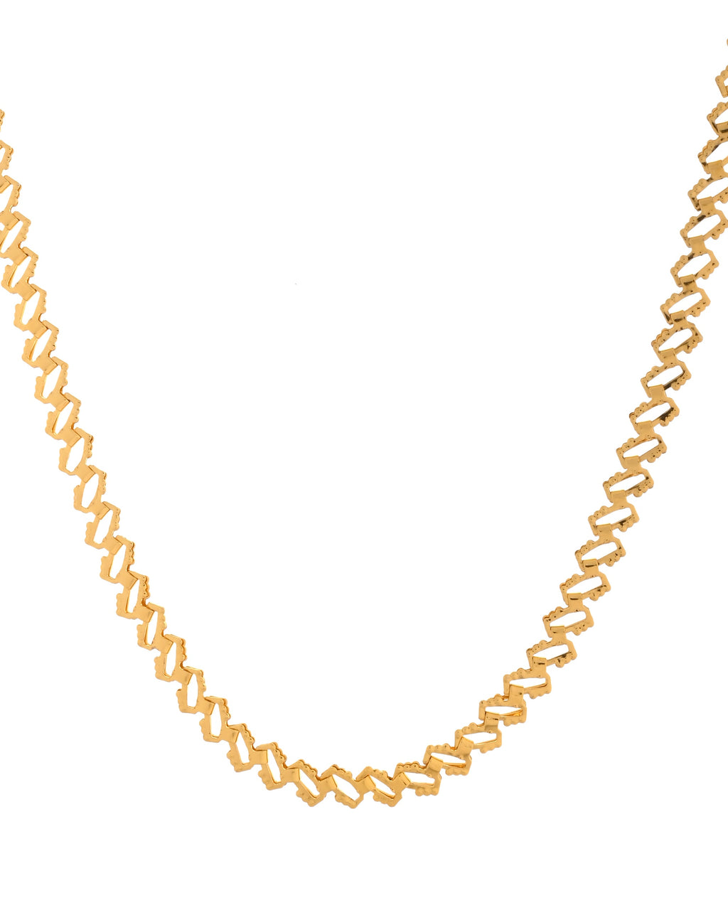 VOJ Gold Polished Designer Stainless Steel Chain For Women - Distacart