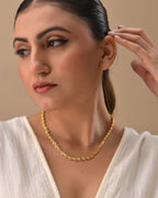 VOJ Gold Polished Heart Shaped Simple Chain For Women - Distacart