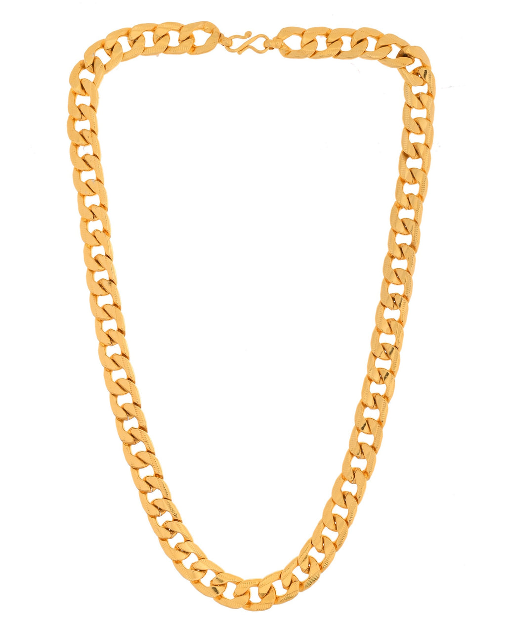 VOJ Gold Polished Stainless Steel Thick Linked Chain - Distacart