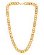 VOJ Gold Polished Stainless Steel Thick Linked Chain - Distacart
