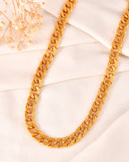 VOJ Gold Polished Stainless Steel Thick Linked Chain - Distacart