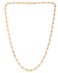 VOJ Gold Polished Oval Shaped Minimal Chain For Women - Distacart