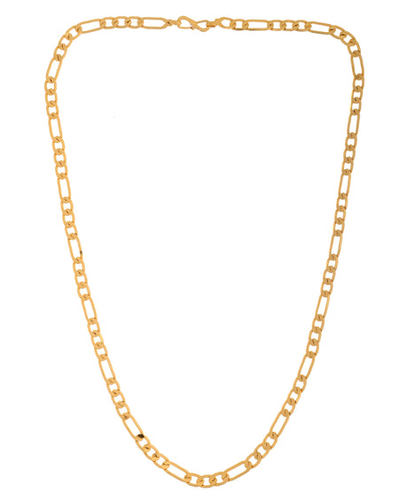VOJ Gold Polished Minimal Linked Chain For Women