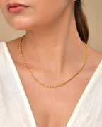 VOJ Gold Polished Stainless Steel Classic Chain - Distacart