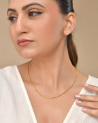 VOJ Gold Polished Stainless Steel Classic Chain - Distacart