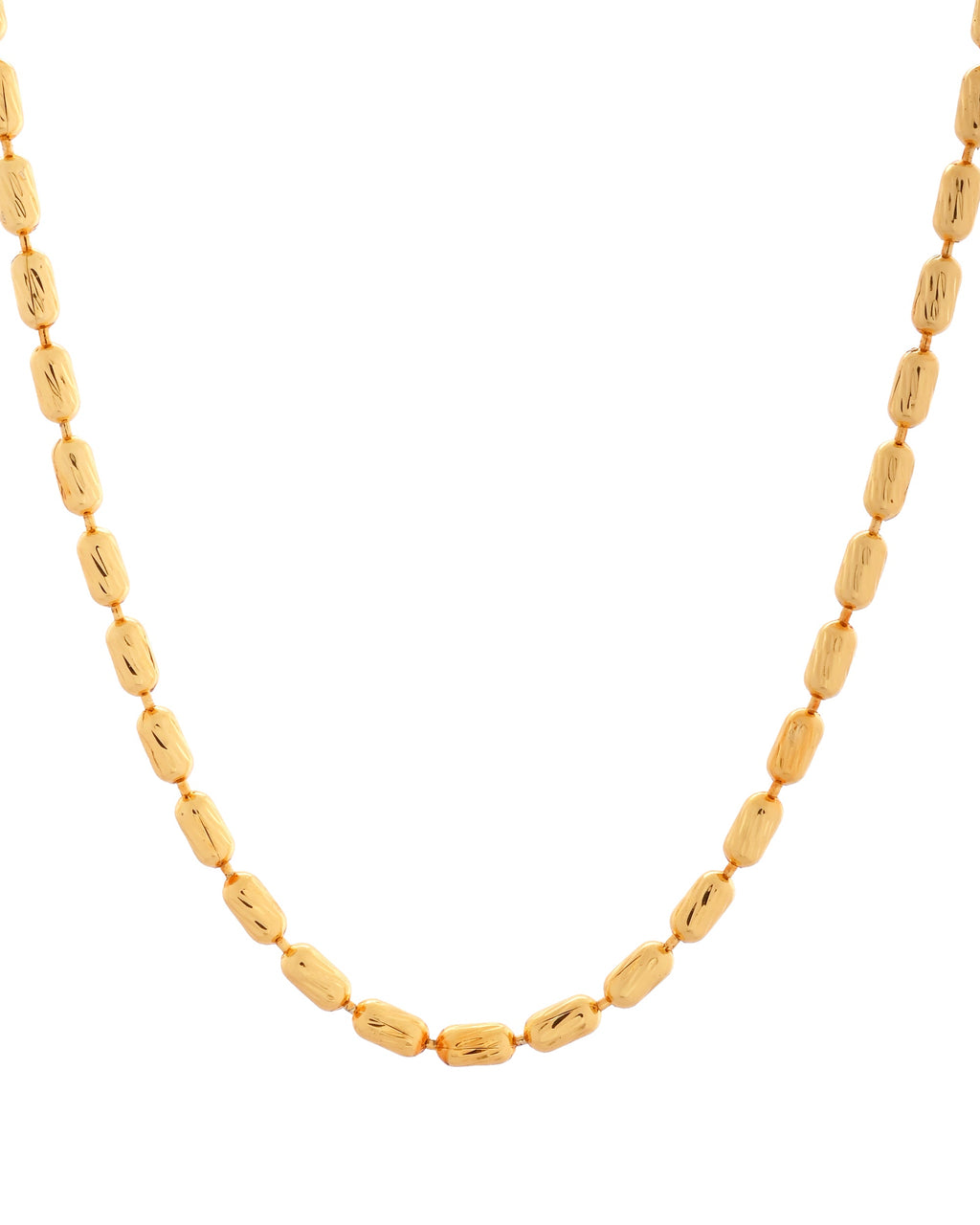 VOJ Gold Polished Stainless Steel Classic Chain - Distacart
