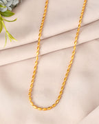 VOJ Gold Polished Stainless Steel Classic Chain - Distacart