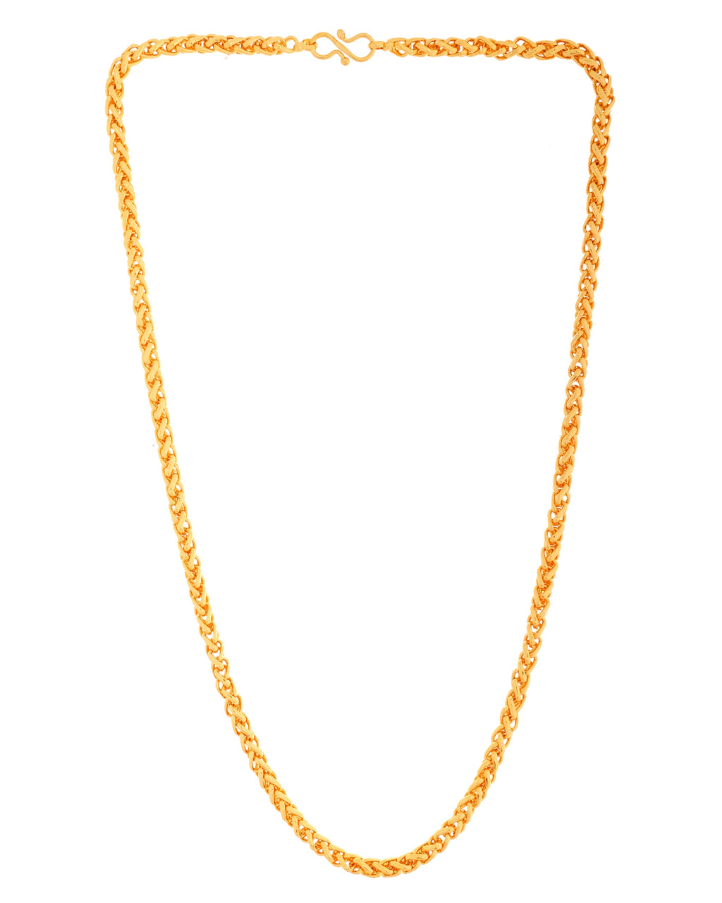 VOJ Men Gold Polished Round Classic Chain - Distacart
