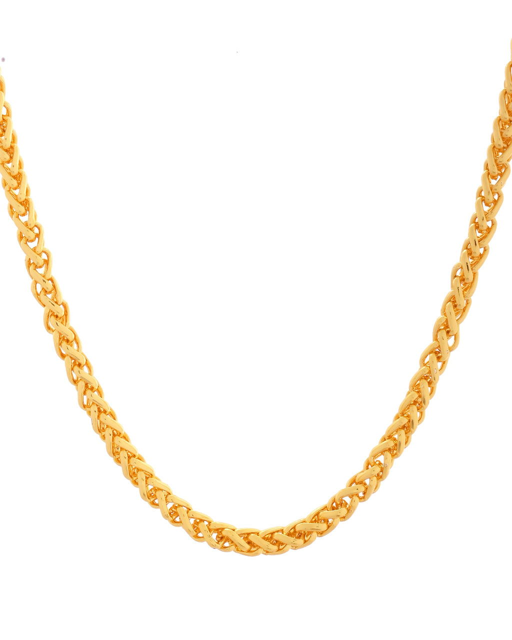 VOJ Men Gold Polished Round Classic Chain - Distacart