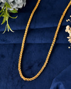 VOJ Men Gold Polished Round Classic Chain - Distacart