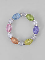 VOJ Multi Colour Beaded Elasticated Bracelet - Distacart