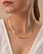 VOJ Heart Shaped Stainless Steel Gold Polished Chain - Distacart