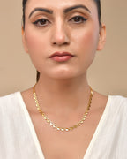 VOJ Heart Shaped Stainless Steel Gold Polished Chain - Distacart