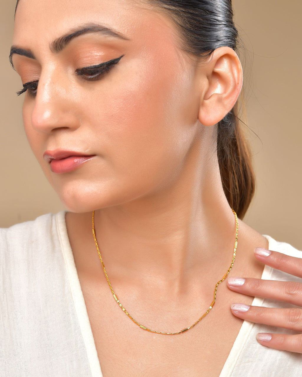 VOJ Pipe Shaped Classic Chain For Women - Distacart