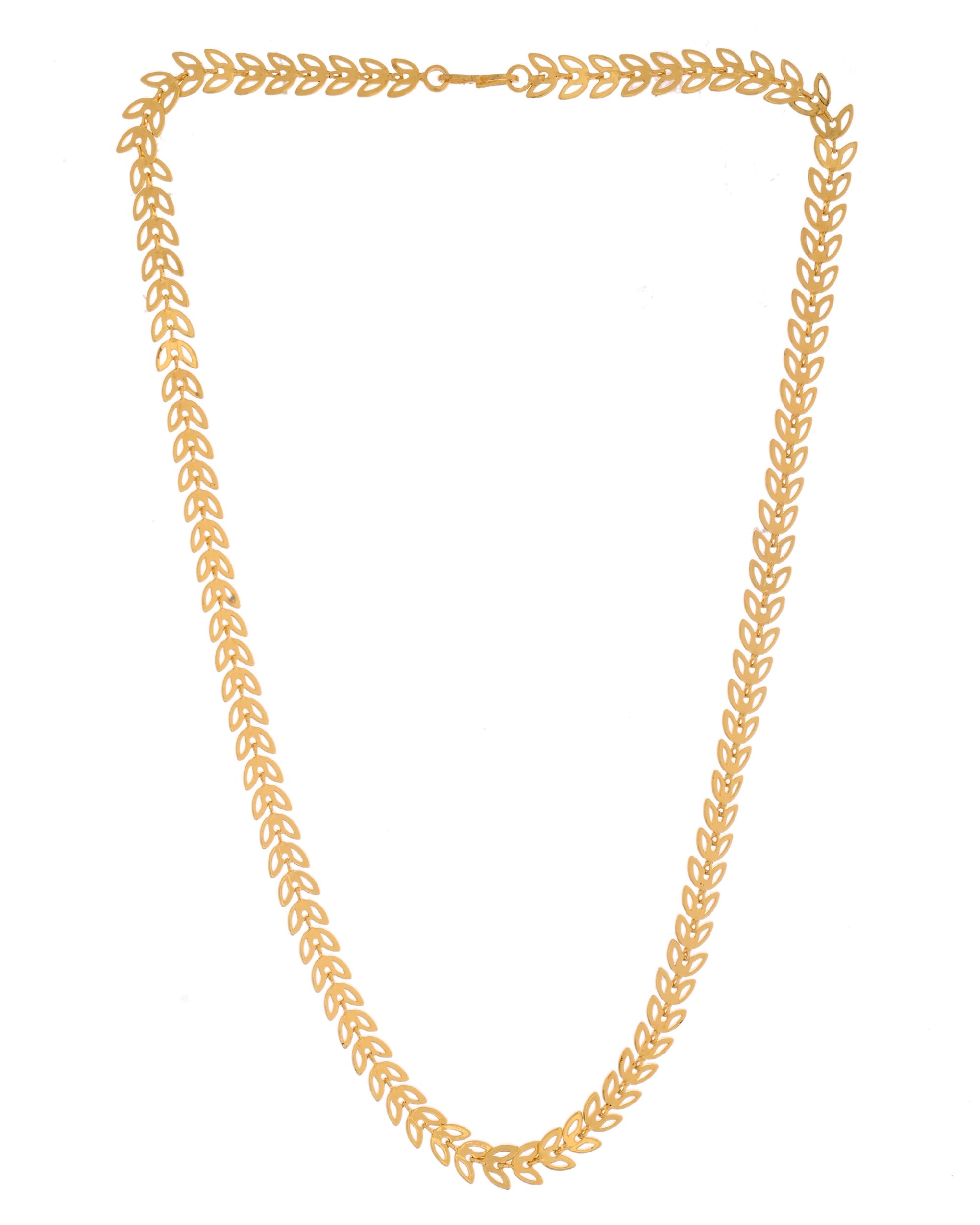 VOJ Leaf Shaped Minimal Chain For Women - Distacart