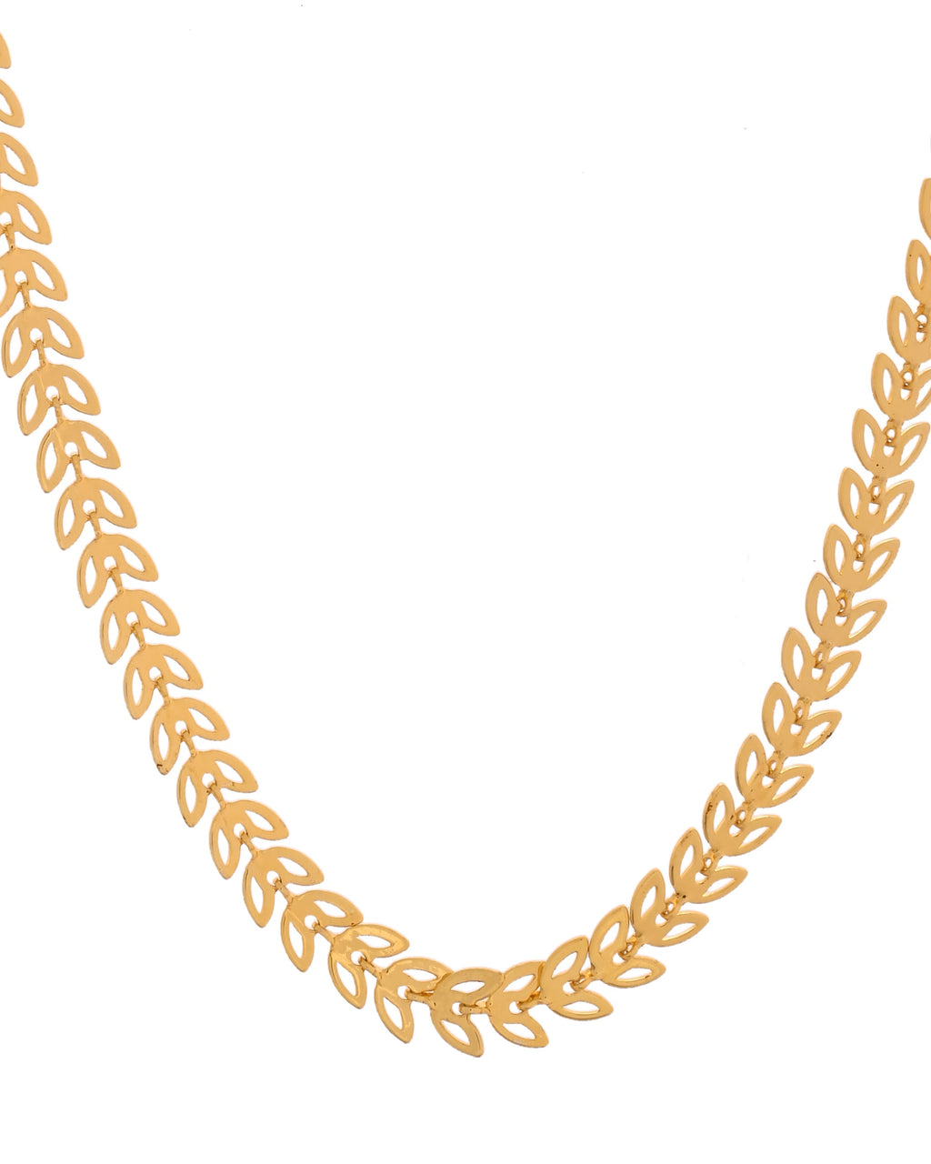 VOJ Leaf Shaped Minimal Chain For Women - Distacart