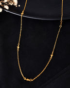 VOJ Gold Polished Star Shaped Minimal Chain For Women - Distacart