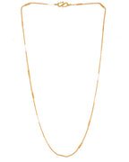 VOJ Women Stainless Steel Gold Polished Minimal Pipe Chain - Distacart