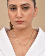 VOJ Women Gold Polished Stainless Steel Elegant Link Chain - Distacart