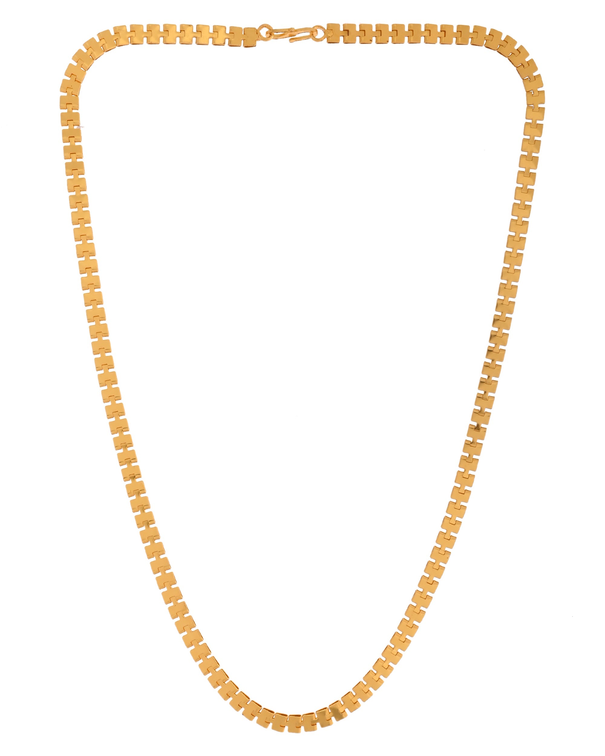 VOJ Women Gold Polished Stainless Steel Elegant Link Chain - Distacart