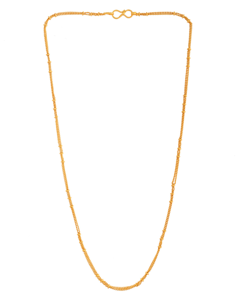 VOJ Women Gold Polished Stainless Steel Ball Chain - Distacart