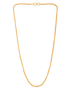 VOJ Women Gold Polished Stainless Steel Ball Chain - Distacart