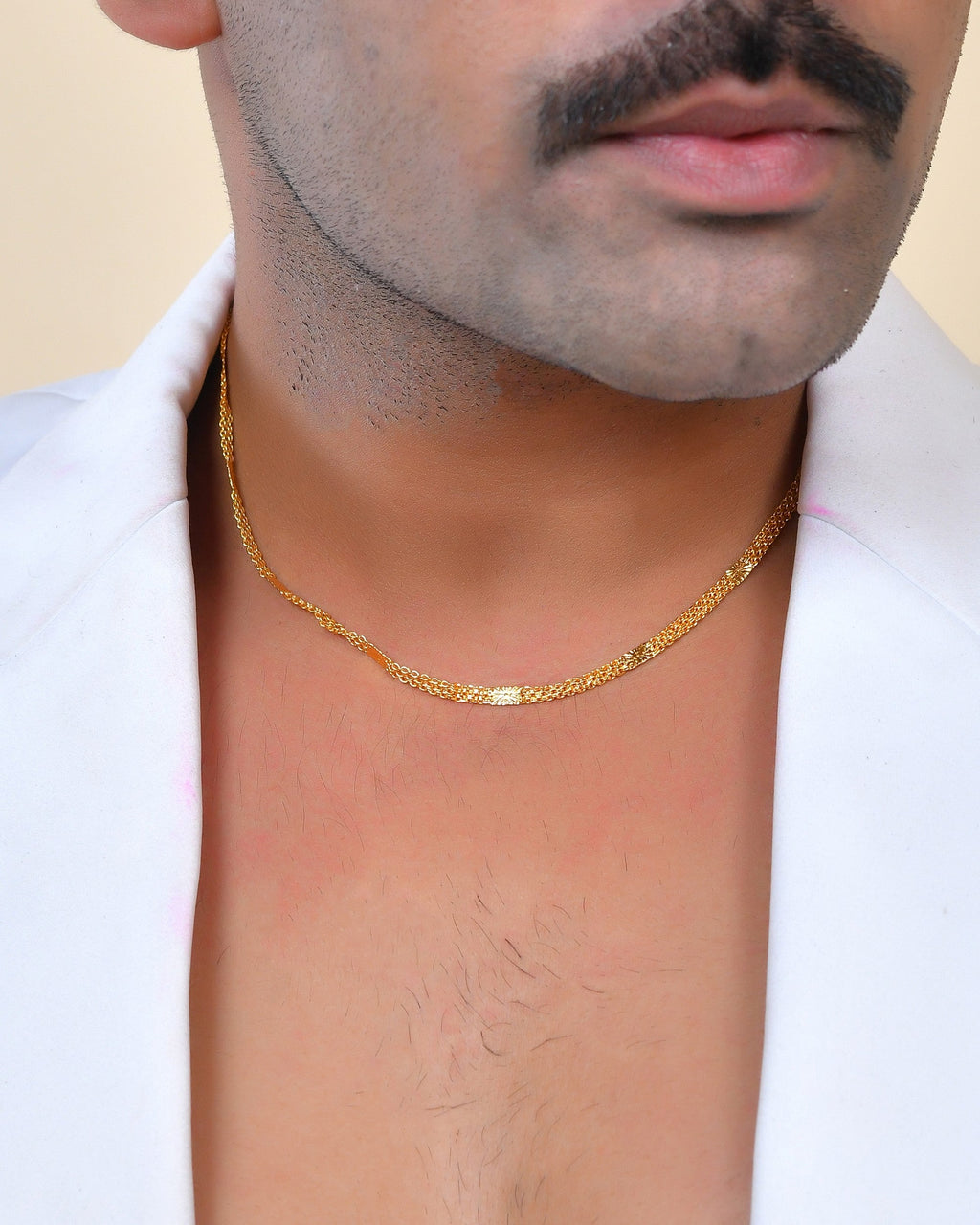 VOJ Gold Polished Classic Stainless Steel Chain - Distacart