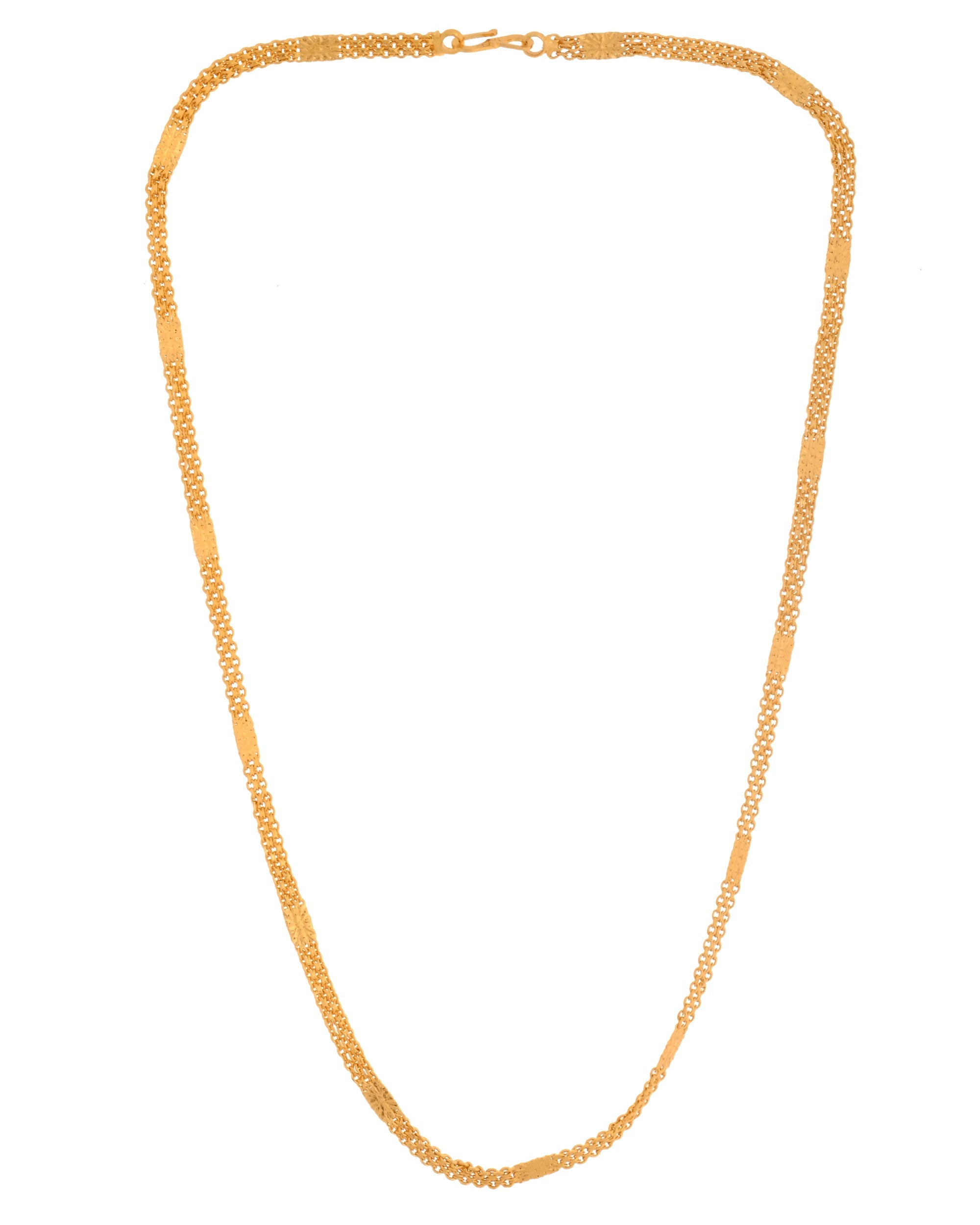 VOJ Gold Polished Classic Stainless Steel Chain - Distacart