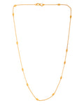 VOJ Gold Polished Minimal Stainless Steel Chain - Distacart