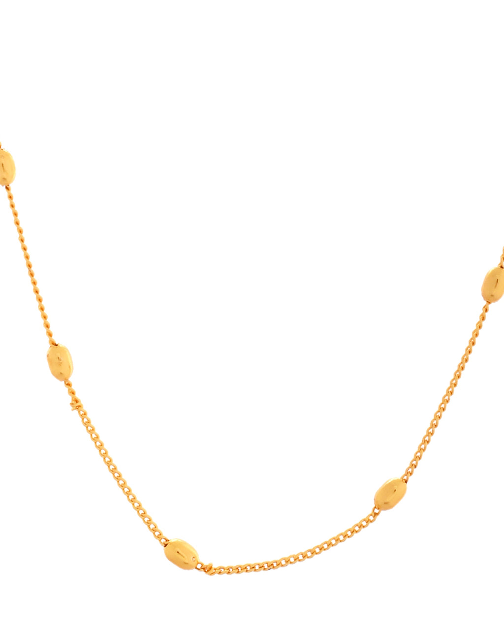 VOJ Gold Polished Minimal Stainless Steel Chain - Distacart