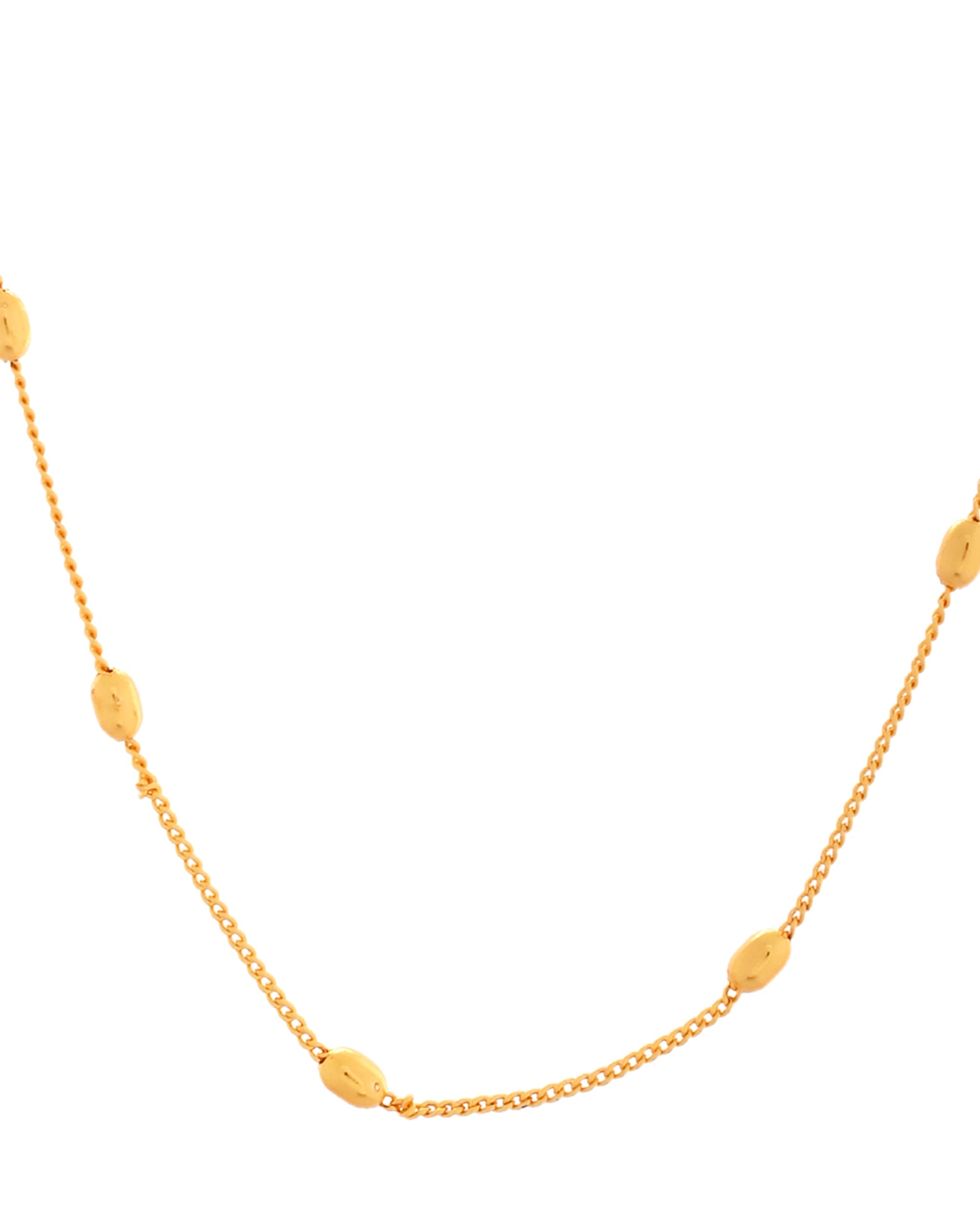 VOJ Gold Polished Minimal Stainless Steel Chain - Distacart