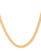 VOJ Gold Polished Ball Shaped Minimal Chain For Women - Distacart