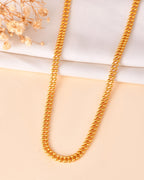 VOJ Gold Polished Ball Shaped Minimal Chain For Women - Distacart