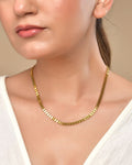 VOJ Women Gold Polished Classic Linked Chain - Distacart
