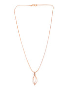 VOJ Rose Gold Polished Chain With Designer Pendant - Distacart