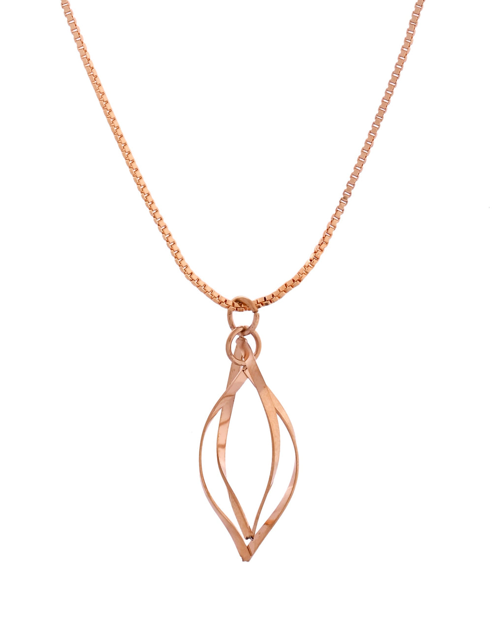 VOJ Rose Gold Polished Chain With Designer Pendant - Distacart