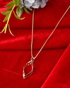 VOJ Rose Gold Polished Chain With Designer Pendant - Distacart