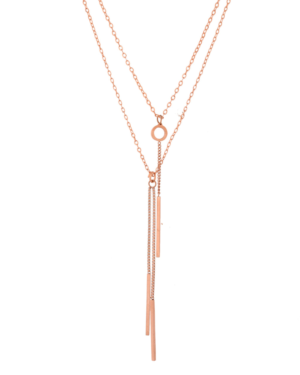 VOJ Gold Polished Multi Layer Designer Chain - Distacart