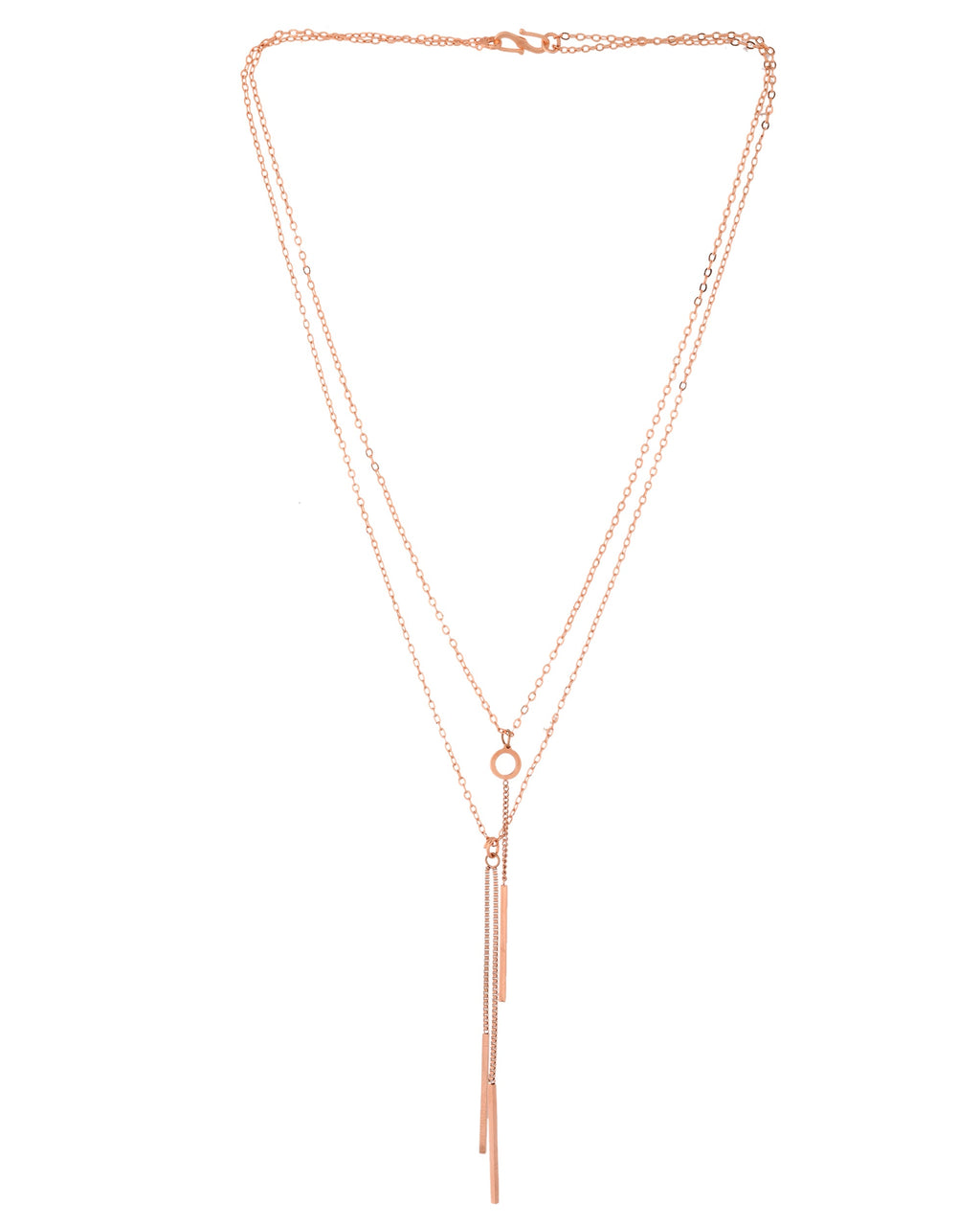 VOJ Gold Polished Multi Layer Designer Chain - Distacart