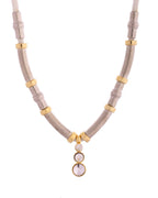 VOJ Silver Plated Elegant Stainless Steel Designer Necklace