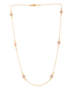 VOJ Gold Polished Women Pearl Studded Stainless Steel Chain - Distacart